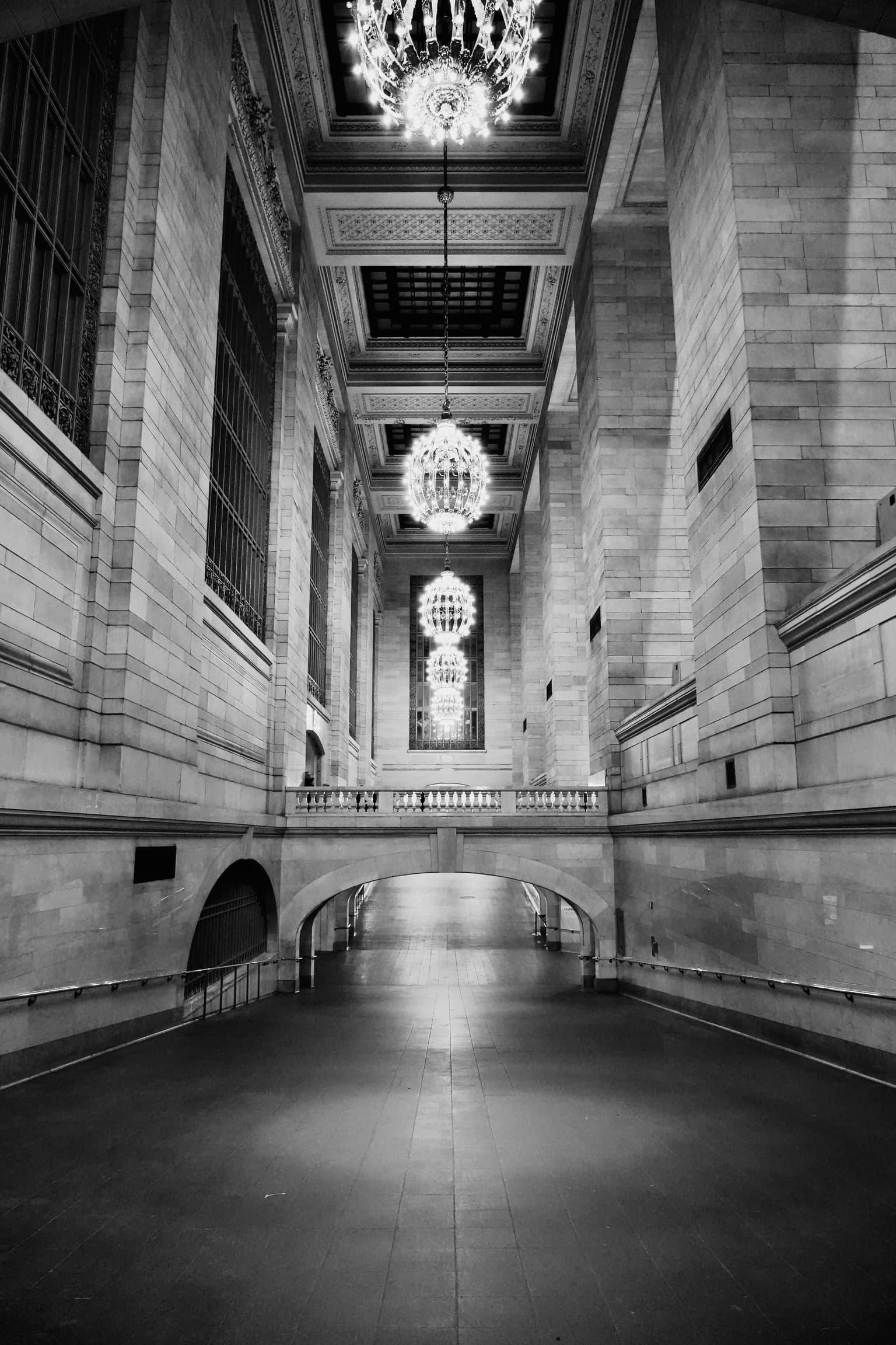 Leerer Durchgang im Grand Central Terminal in New York